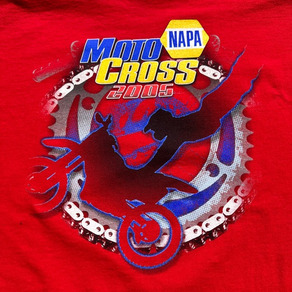 Napa MotoCross 05 Red Short Sleve Tee Size XL - Picture 5 of 6